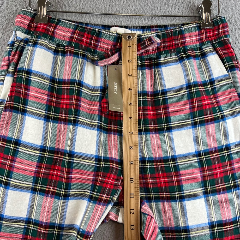 NWT J.Crew Womens Tartan Plaid Pajama Pants Red Green Blue Holiday Sleepwear - Picture 6 of 11